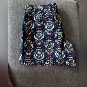 Crown & Ivy Navy Dragonfly Shorts Womens Size 20